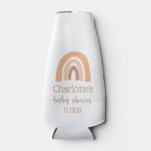 ピンクブラウンボホレインボーベビーシャワー ボトルクーラー (正面)