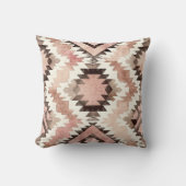 ピンクブラウン女性のカーボーイ南西部の部族 クッション (正面)
