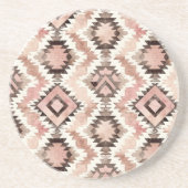 ピンクブラウン女性のカーボーイ南西部の部族 コースター (正面)