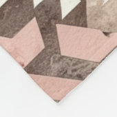 ピンクブラウン女性のカーボーイ南西部の部族 フリースブランケット (角)