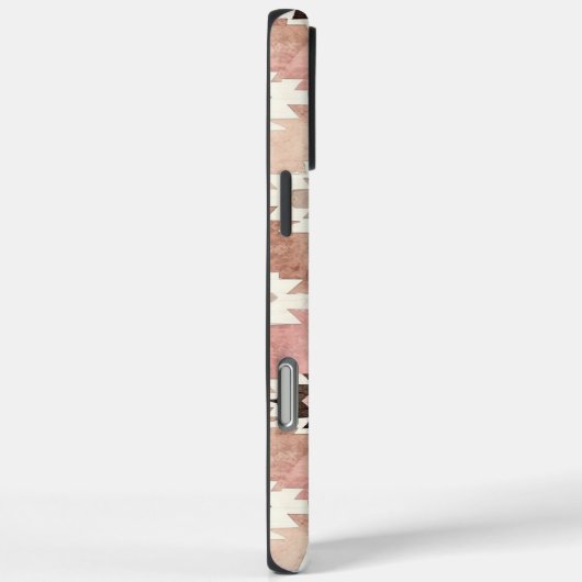 ピンクブラウン女性のカーボーイ南西部の部族 Case-Mate iPhoneケース (裏面 / 右)