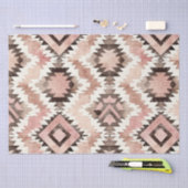 ピンクブラウン女性のカーボーイ南西部部族誕生日 薄葉紙 (クラフト)