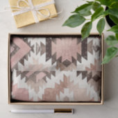 ピンクブラウン女性のカーボーイ南西部部族誕生日 薄葉紙 (ギフト)