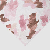 ピンクブラウン女性のカーボーイ牛プリント動物ブライダルシャワー 薄葉紙 (詳細)