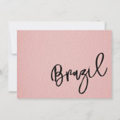 ピンクブラジル旅券 サンキューカード (裏面)