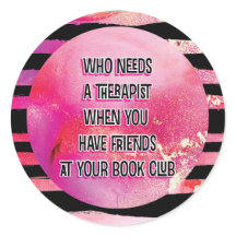 ピンクブラックおもしろいブッククラブグループ