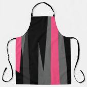 ピンクブラックとグレー エプロン (正面)