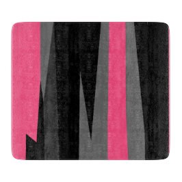 ピンクブラックとグレー カッティングボード