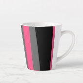 ピンクブラックとグレー カフェラテマグ (右)
