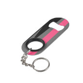 ピンクブラックとグレー キーホルダー栓抜き (裏面アングル)