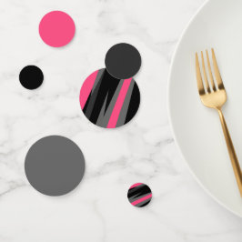 ピンクブラックとグレー コンフェッティ