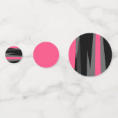 ピンクブラックとグレー コンフェッティ (正面)