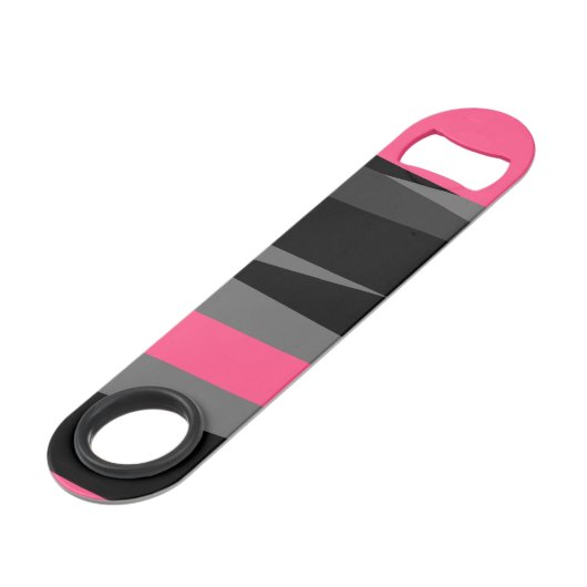 ピンクブラックとグレー スピード栓抜き (正面アングル)