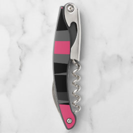 ピンクブラックとグレー ソムリエナイフ