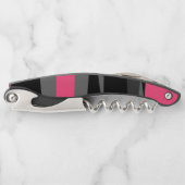 ピンクブラックとグレー ソムリエナイフ (正面)