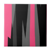 ピンクブラックとグレー タイル (正面)