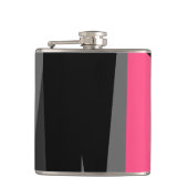 ピンクブラックとグレー フラスク (正面)
