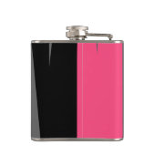 ピンクブラックとグレー フラスク (裏面)