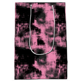 ピンクブラックとグレー ミディアムペーパーバッグ (裏面)