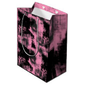 ピンクブラックとグレー ミディアムペーパーバッグ (裏面アングル)
