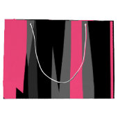 ピンクブラックとグレー ラージペーパーバッグ (裏面)