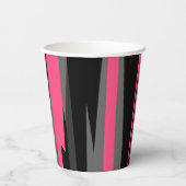ピンクブラックとグレー 紙コップ (裏面)
