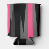 ピンクブラックとグレー 缶クーラー (正面)