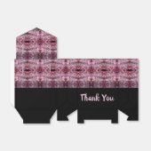 ピンクブラックとブルゴーニュ フェイバーボックス (折り畳みなし)