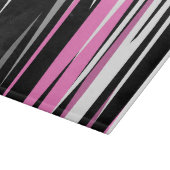 ピンクブラックとホワイト抽象芸術 カッティングボード (角)
