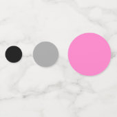 ピンクブラックとホワイト抽象芸術 コンフェッティ (裏面)