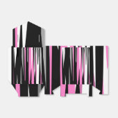 ピンクブラックとホワイト抽象芸術 フェイバーボックス (折り畳みなし)