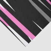ピンクブラックとホワイト抽象芸術 薄葉紙 (詳細)