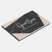 ピンクブラックと金ゴールド幾何学的 ゲストブック (コーナー)