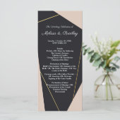 ピンクブラックと金ゴールド幾何学的 プログラム (スタンド正面)