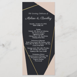 ピンクブラックと金ゴールド幾何学的 プログラム