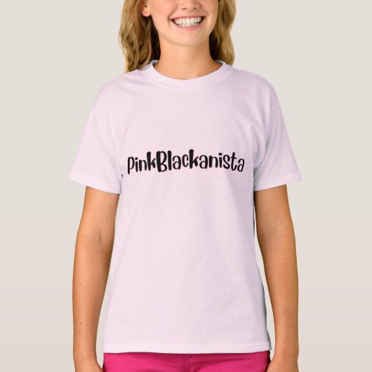 ピンクブラックアニスタTシャツ Tシャツ (正面)