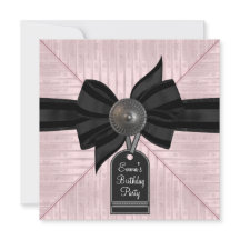 ピンクブラックウーマンズバースデーパーティー