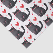 ピンクブラックキャッツハート誕生日 薄葉紙 (詳細)