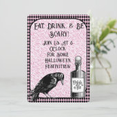 ピンクブラッククロウレイヴンハロウィーン 招待状 (スタンド正面)