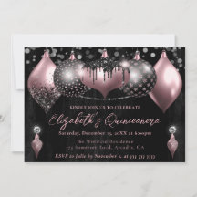 ピンクブラックグリッタークリスマスボードブルキンセアニェラ