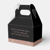 ピンクブラックグリッターシモダンックバラ金ゴールド誕生日 フェイバーボックス (裏面サイド)