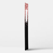 ピンクブラックグリッタースクリプト名 Case-Mate iPhoneケース (裏面 / 左)