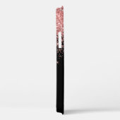 ピンクブラックグリッタースクリプト名 Case-Mate iPhoneケース (裏面 / 右)