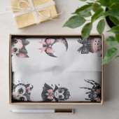 ピンクブラックコケットハロウィーン画像アートクラフツ 薄葉紙 (ギフト)