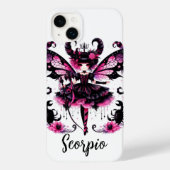 ピンクブラックゴシック妖精蠍座星占い〔占星術の〕十二宮図 Case-Mate iPhoneケース (裏面)