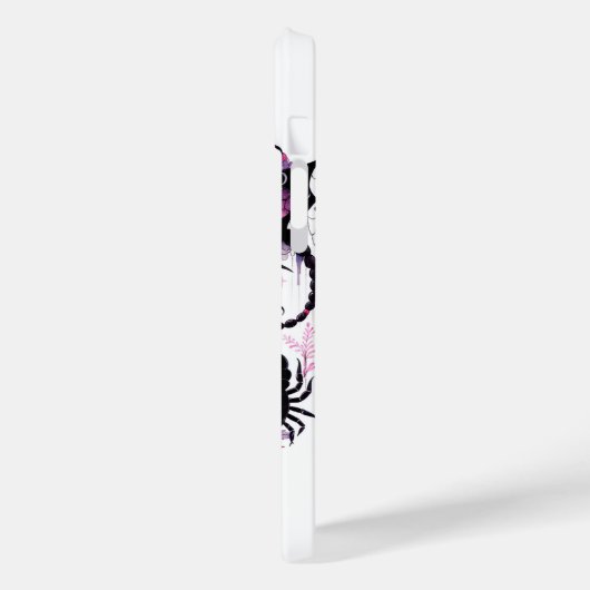 ピンクブラックゴシック妖精蠍座星占い〔占星術の〕十二宮図 Case-Mate iPhoneケース (裏面 / 左)