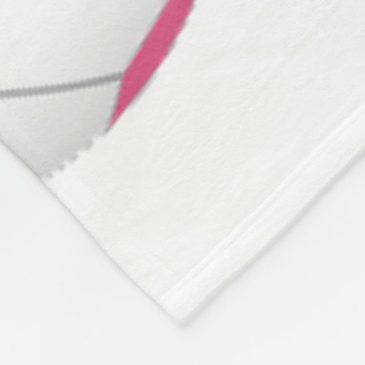 ピンクブラックサッカーボールクラスタガールズスポーツルーム フリースブランケット (角)