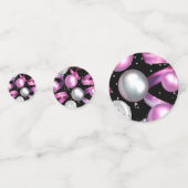 ピンクブラックシルバーグリッター誕生日パーティー コンフェッティ (正面)