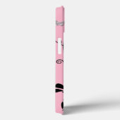 ピンクブラックシルバーバタフライフローラiPadエアケース3 Case-Mate iPhoneケース (裏面 / 右)