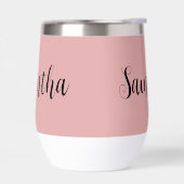 ピンクブラックスクリプトモノグラムバチェロレッテ (左面)